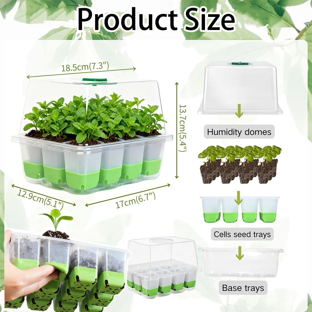 12 cell Seedling Starter Tray  - Seed Starter Tray ulasan dan harga