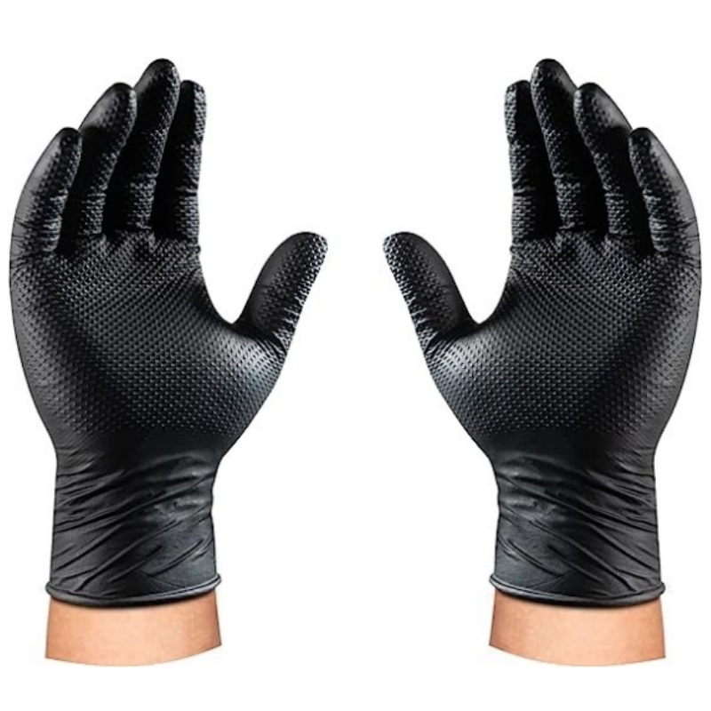 8Mil Heavy Duty Black Nitrile  - Garden Gloves ulasan dan harga