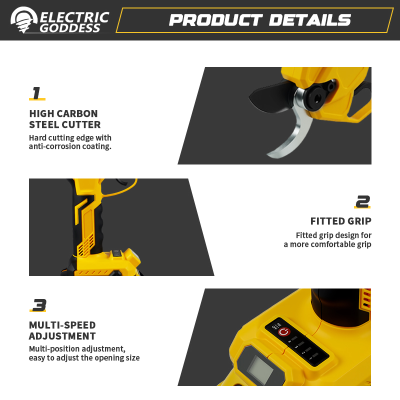 Brushless 55mm Electric Prunin - Pruning Shears ulasan dan harga