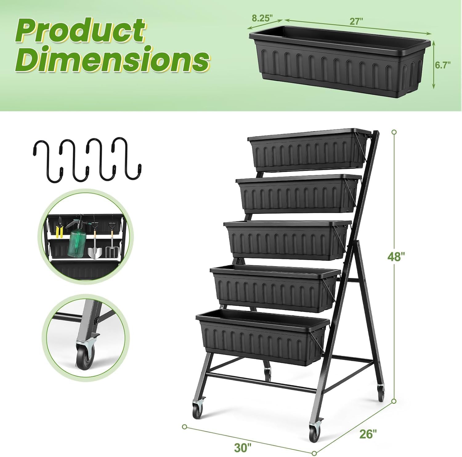 Vertical Raised Garden Bed Wit - Vertical Planter ulasan dan harga