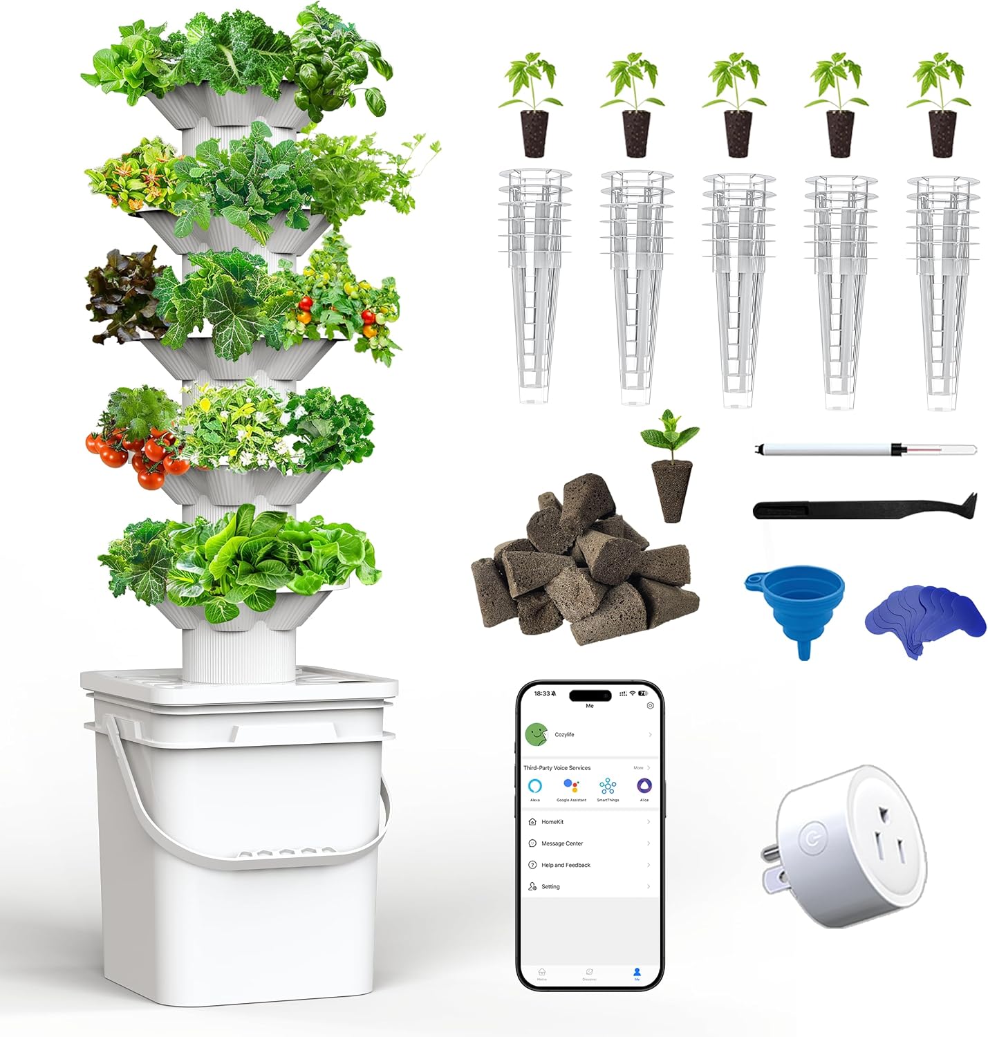 Hydroponics Growing System Kit - Hydroponic Kit ulasan dan harga