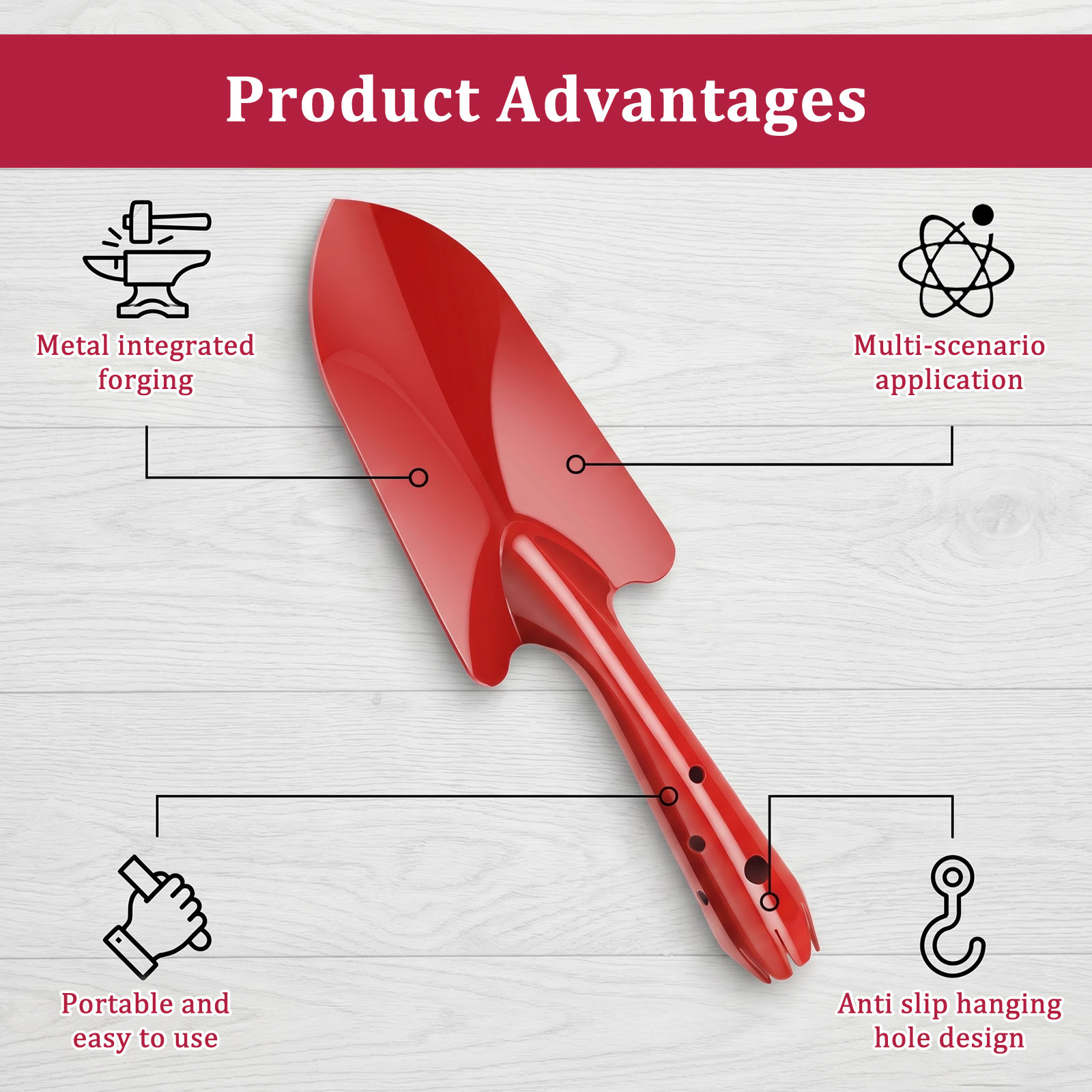 Garden Trowel Rust Resistant M - Trowel Garden Tools ulasan dan harga