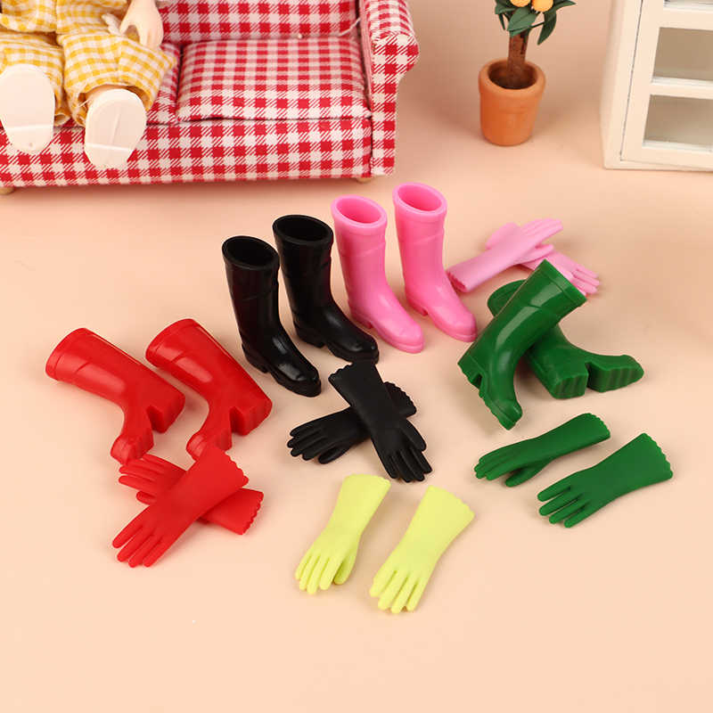 1Set 1:12 Dollhouse Miniature  - Garden Gloves ulasan dan harga