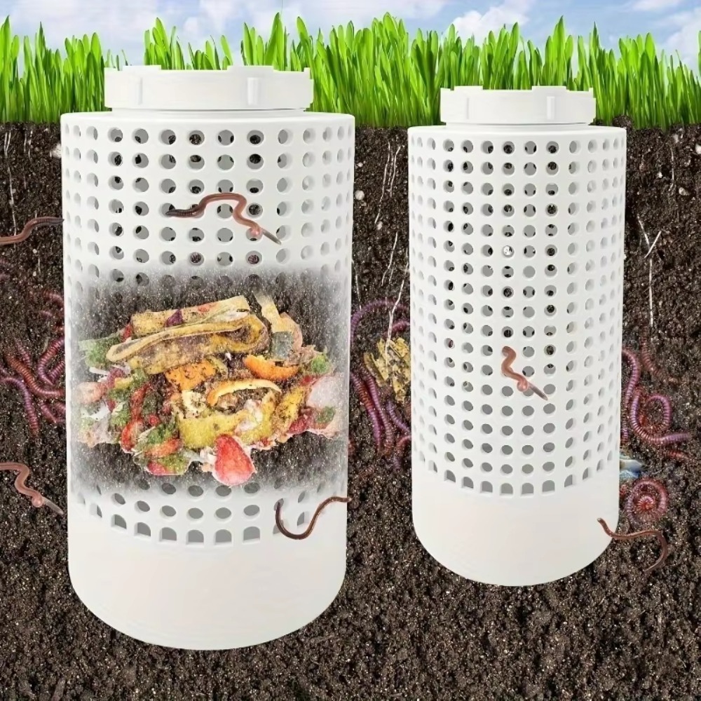 1pc Space-Saving PVC Earthworm - Compost Bin ulasan dan harga