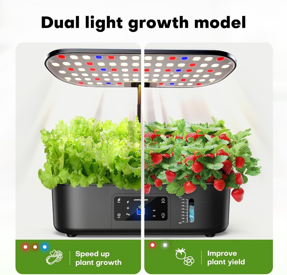 12-Pod Indoor Hydroponic Garde - Indoor Herb Garden ulasan dan harga